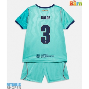 Billiga Barcelona Alejandro Balde #3 Tredjeställ Barn 2026-27 Kortärmad (+ Korta byxor)